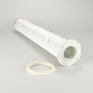 Donaldson R080055-000-440 гофрированный рукавный фильтр с загрузкой сверху и соединением multi-fit, полиэстер, наружный диаметр 145 мм, длина 2000 мм. для трубной решетки диаметром 155 мм, соединительное кольцо, для температур <70 °c